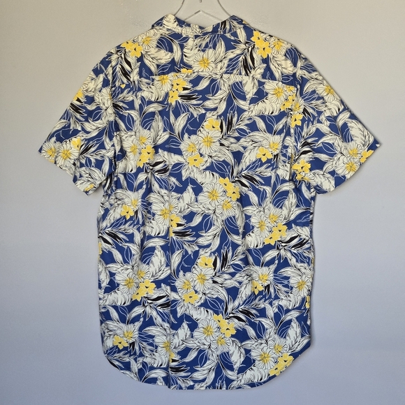 Ralph Lauren Denim & Supply Tropical Button Front Shirt Men XLT Blue Hawaiian - Picture 2 of 7